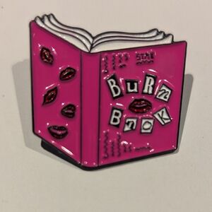 Pink Burn Book Enamel Pin Never Used  3 items with a 🌷 for $25.